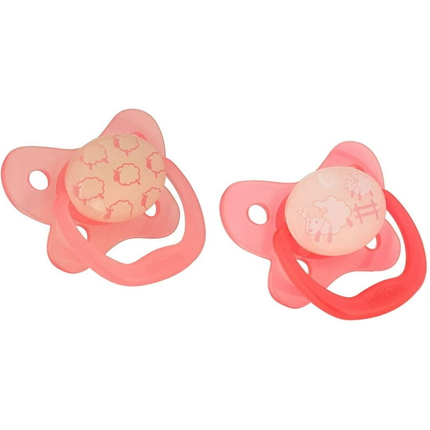 Dr Browns Baby Girls OPTIONS PREVENT Soother Dummy 2 Pack Pink Age 0-6 Months